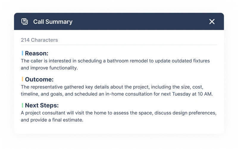Call Summarization AI