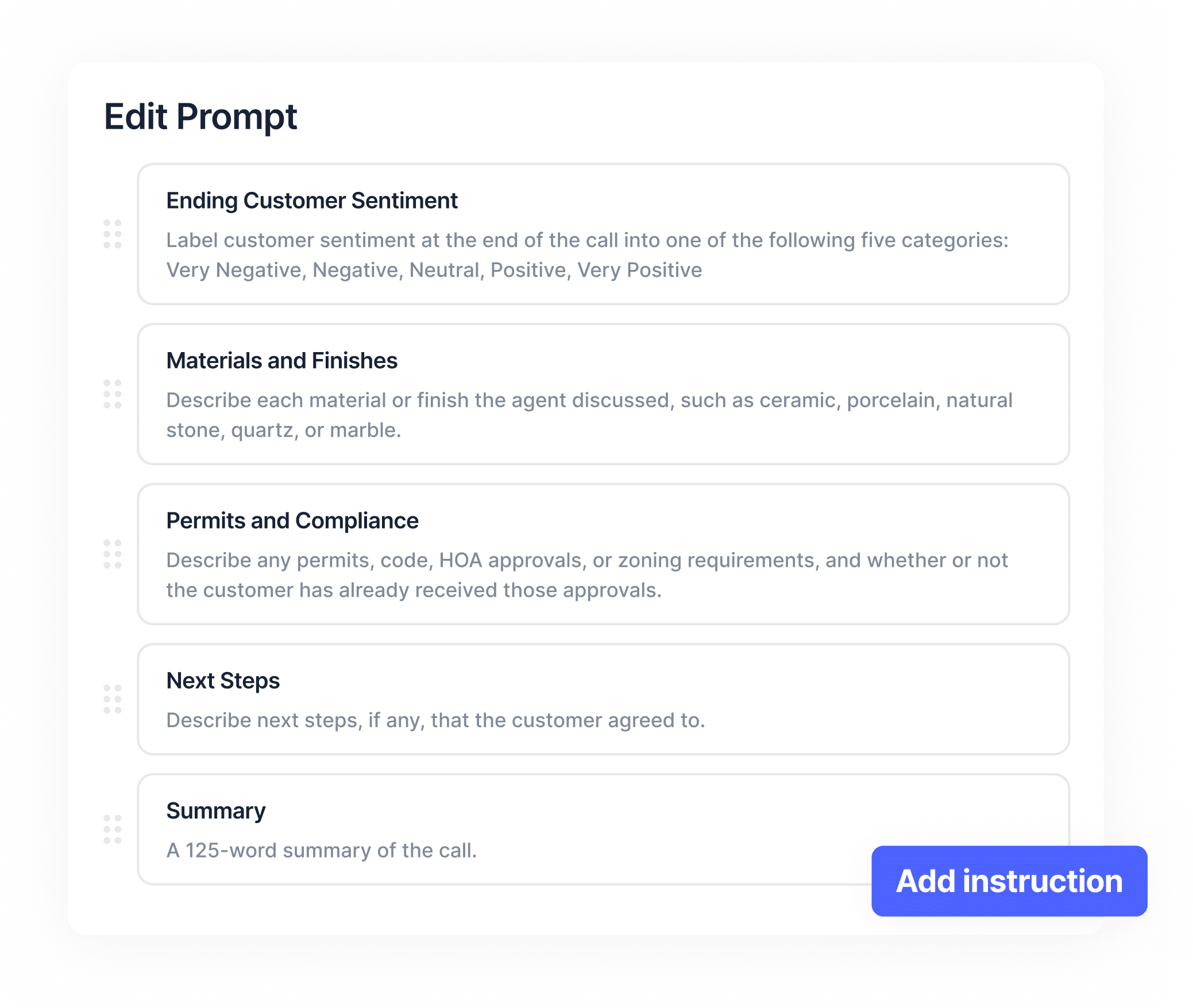 Balto’s Notetaker automatically generates call notes on topics such as purpose, outcome, sentiment, key questions, and customer concerns.
