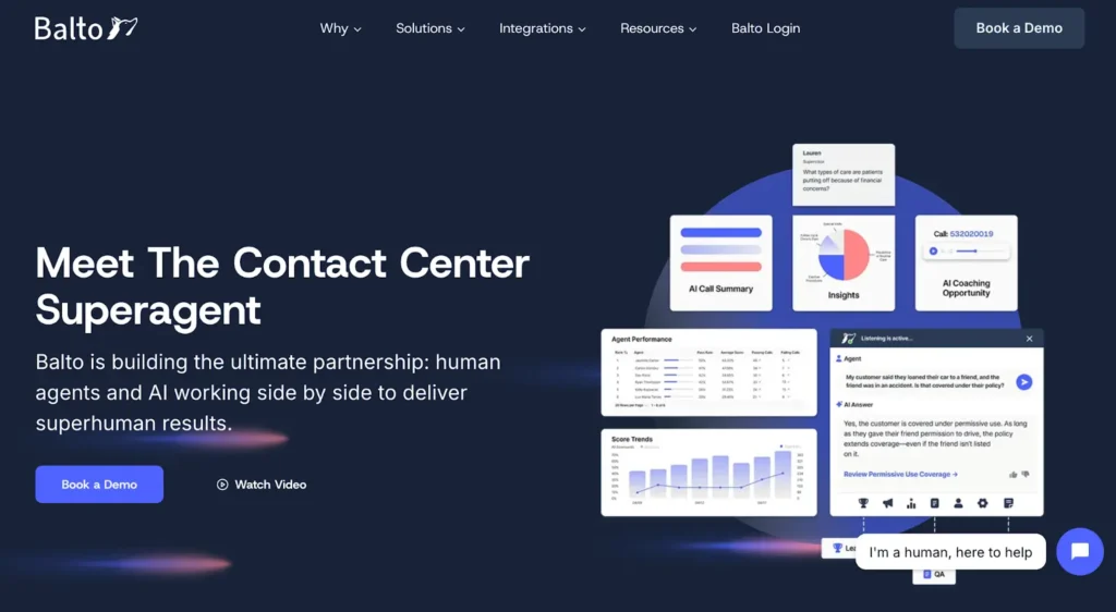 Balto is building the ultimate partnership: human agents and AI working side-by-side to deliver superhuman results.
