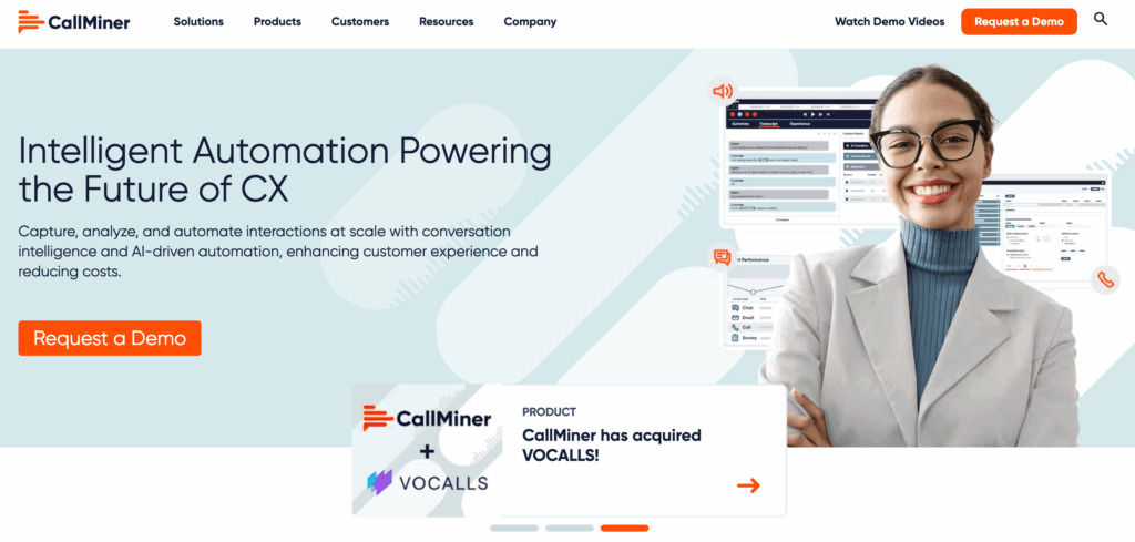 CallMiner provides intelligent automation to power the future of customer experience.