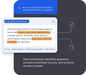 Cresta's generative AI is shown proactively identifying questions and suggesting answers as part of Balto's overview of Cresta alternatives.