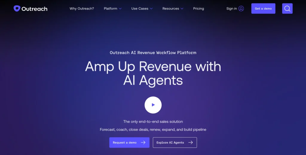 Outreach's website is shown as a top Gong alternative and competitor, according to Balto