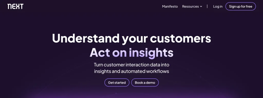 Reveall / NEXT is listed by Balto as the #5 top competitor or alternative to Insight7
