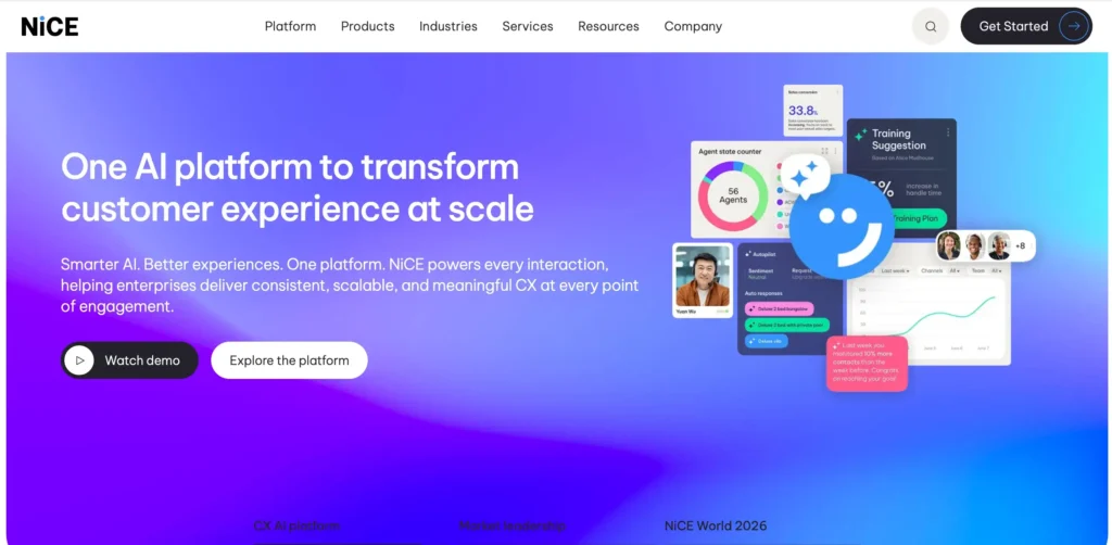 Nice is presented by Balto as the #9 top competitor to Nextiva in 2025