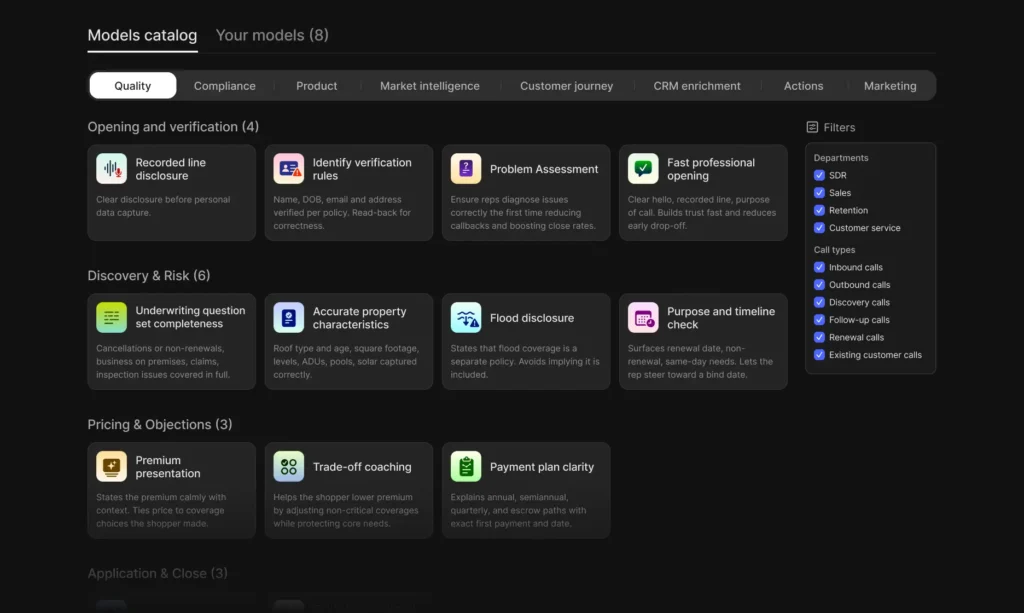 Voiceops' model selection is pictured as Balto compares top Voiceops competitors and alternatives in 2025