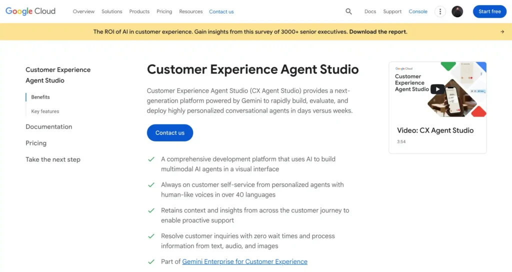 Google Dialogflow CX is a Google Cloud developer tool for Voice AI Agents. It is Balto's #7 alternative to Retell AI.