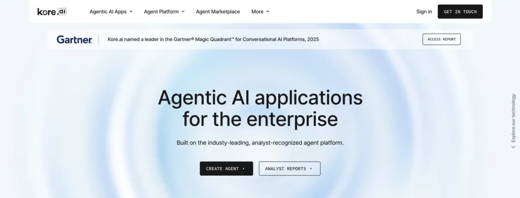 Kore.ai is mentioned by Balto as the #4 Voice AI Agent competitor or alternative to Retell AI