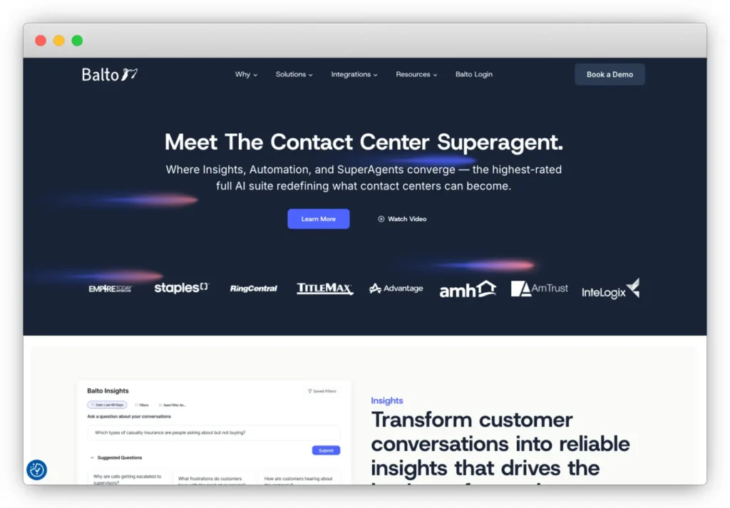 Balto is listed as the #1 alternative or competitor to Bland AI in 2026