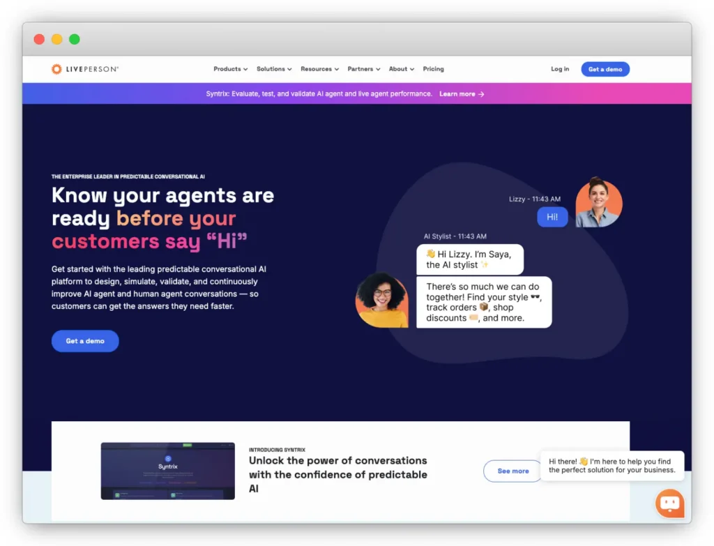 Balto lists LivePerson as a top Cognigy competitor or alternative in 2026