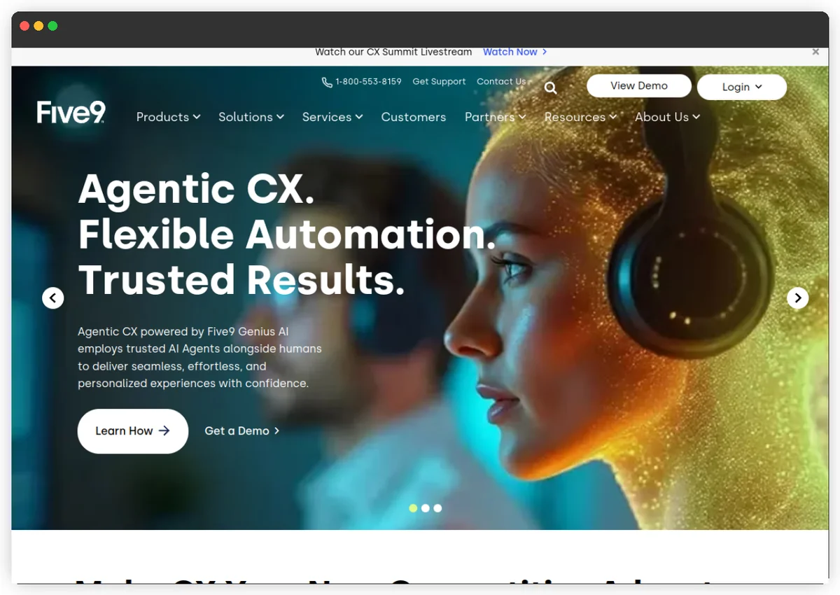 Five9 is a top phone system for insurance companies in 2026